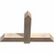 Ekena Millwork Eugene Smooth Timber Gable Bracket, Douglas Fir, 48"W x 32"H x 5 1/2"D x 5 1/2"F, 16/12 Pitch GBW048X32X0606EUG00SDF - alternate 5